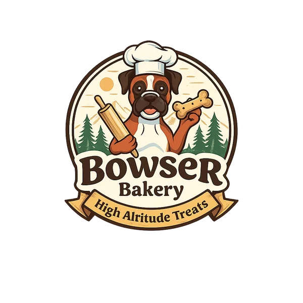 Bowser Bakery main logo artwork for the High Altitude Treats hero section